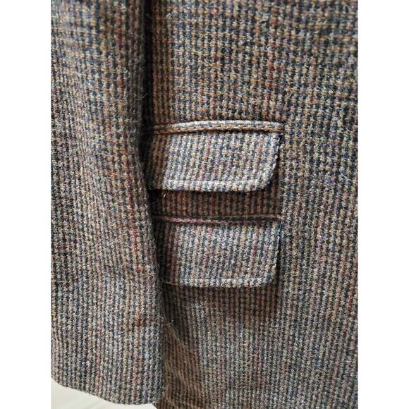 Arnold Palmer Men Brown Wool Single Breasted Long Sleeve Two Buttons Coat 42L - Picture 4 of 12